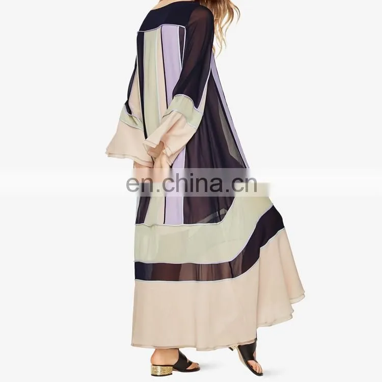 2017 new arrivals chinese clothing manufacturers long sleeve latest design muslim evening dress
