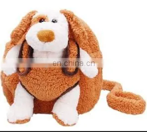 cute plush animal baby plush dog backpacks