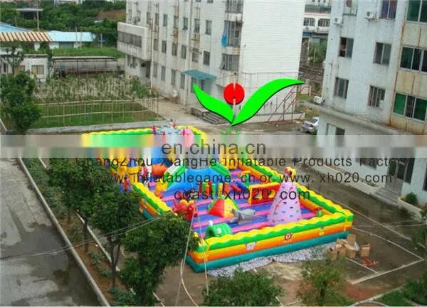 Giant commercial amusement fun city park inflatable 66ft