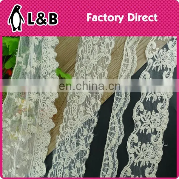 wholesale new design embroidery cotton chemical tulle lace