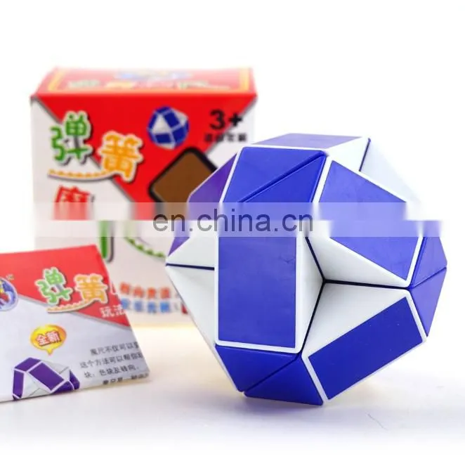 Snake Speed Cube Puzzle Fidget Cube Toy Twisty Puzzle Twist Magic Ruler Cube Christmas Gifts