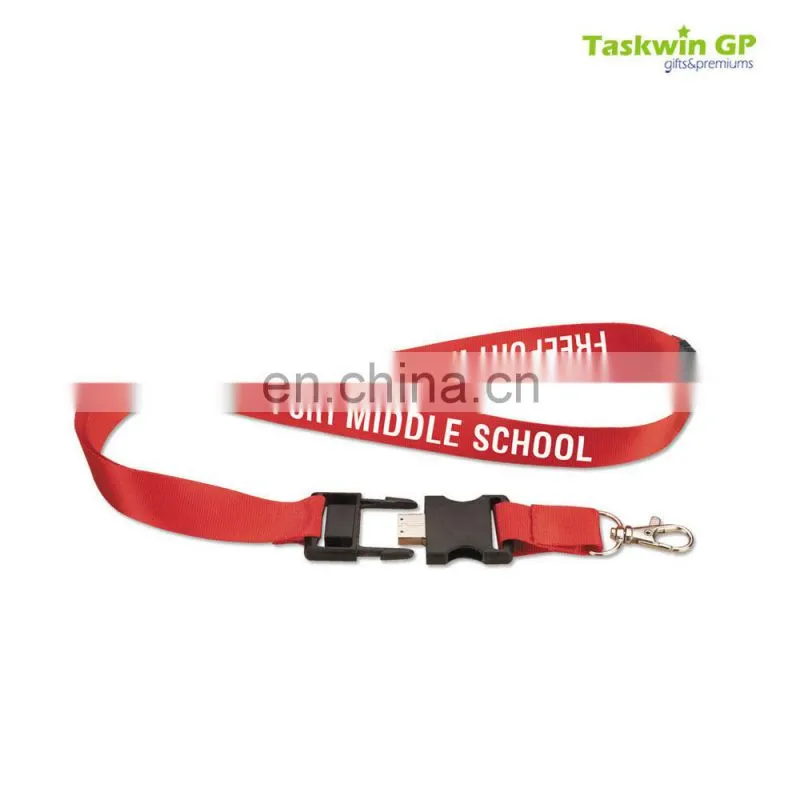 promotional lanyard /led lanyard neck strap usb flash drive