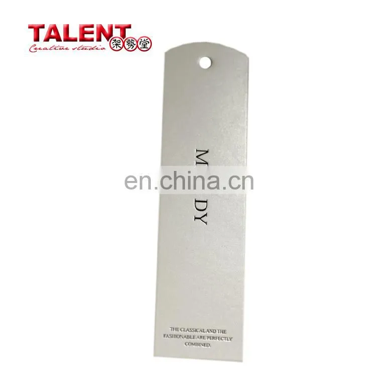 Custom Design colorful hang tag for clothing with high quality