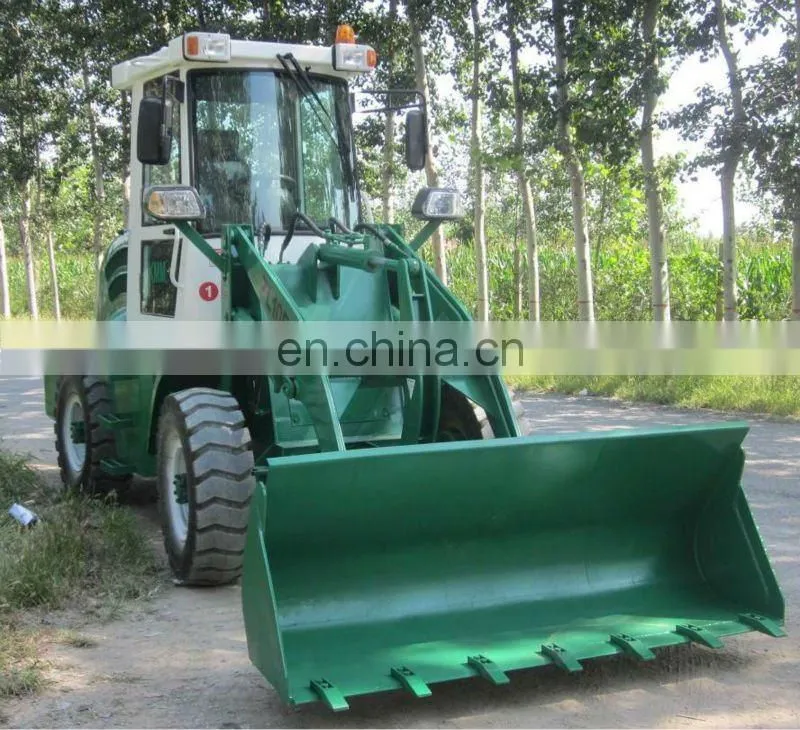 Mini Wheel Loader ZL10 loader with all attachments CE mini loader