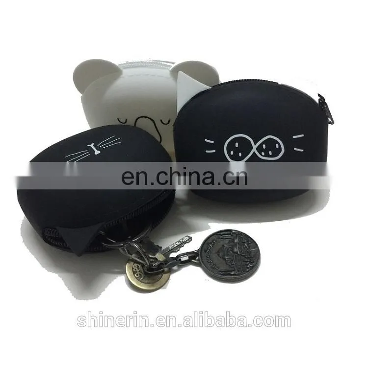 Novelty Fashion Kids Gifts Coin Case Women Clutch Zipper Change Money Wallet Silicone Coin Purse