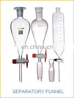 AKM LAB Glass Cylinder Shape Separating Funnel With Graduation