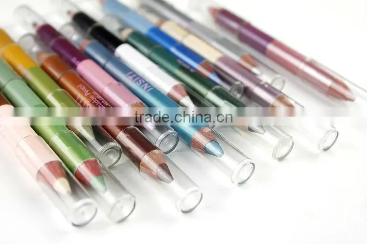 Dual-head Cosmetic eyeliner pencil with Sharpener