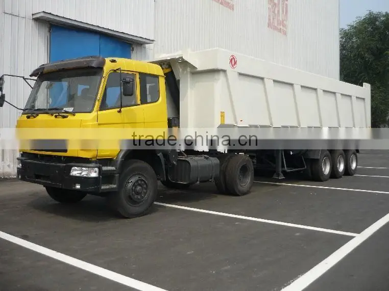 Dongfeng tractor truck and tipper semi-trailer