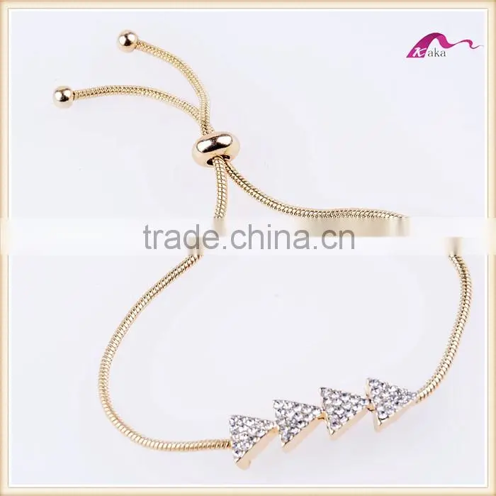 Fashion Custom Gold Crystal Bangles Designs