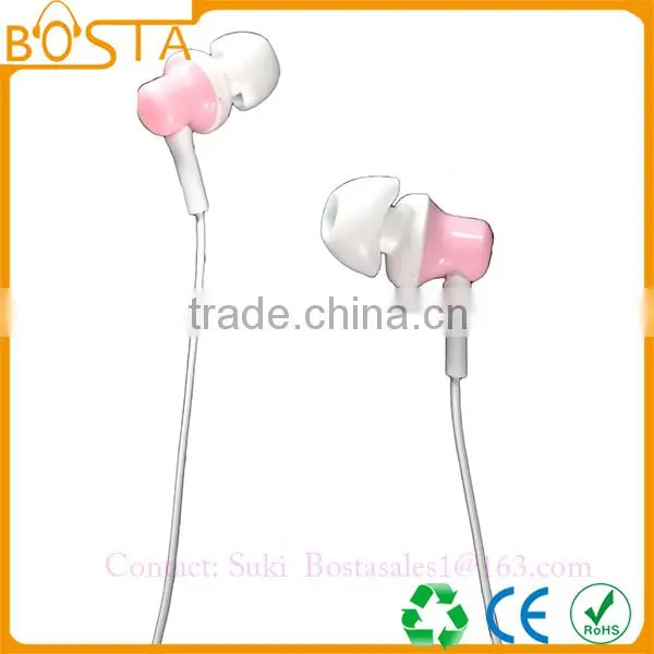 High quality popular falt cable sports stereo deep bass earphone for phone