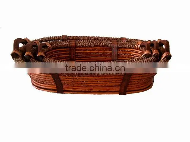 handmade roundwicker baskets.oval baskets.woodenchip baskets.