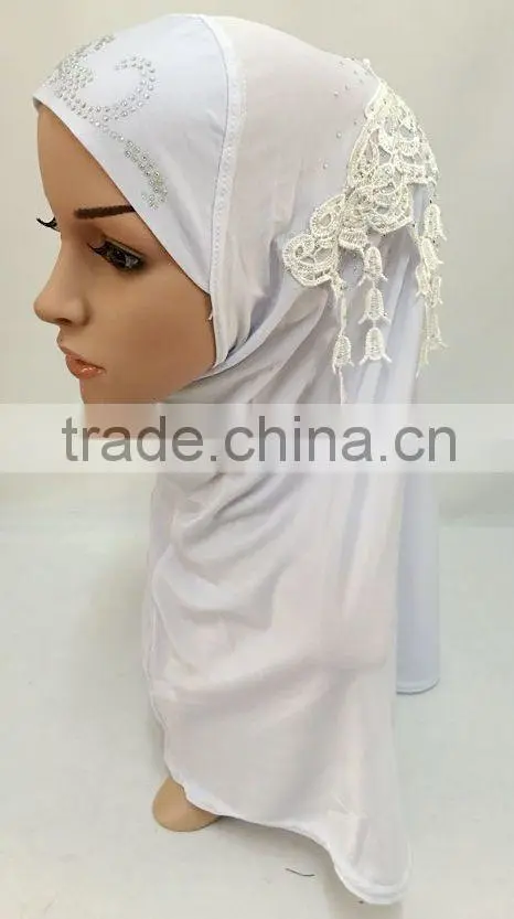 Fashion merly adult hijab Applique islamic turban 12colors