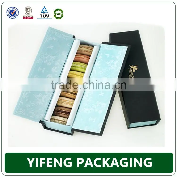 Customized macaron packaging box wholesale of 2 4 6 9 12 24 30 36 48 50 100pcs