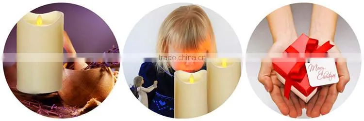 Parties Flameless Moving Wick LED Candle, with USA and EU Patent
