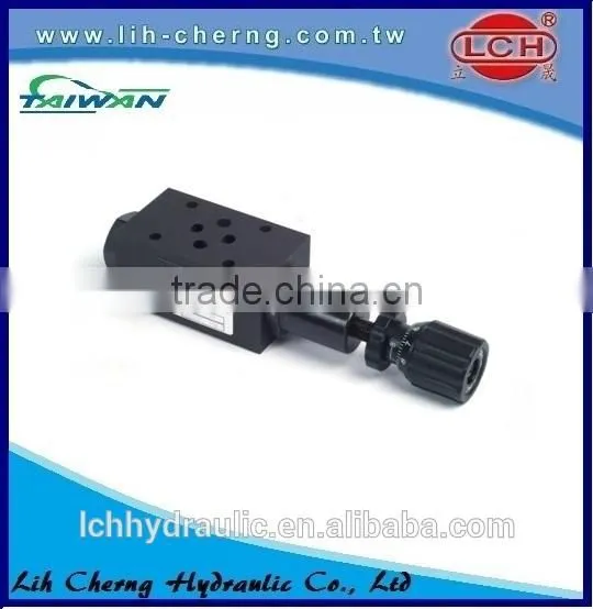 Yuken throttle and check modular valve