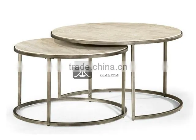 CT-141 Space Saving Furniture Double Coffee Table Set