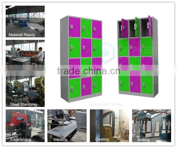 New Arrival Supermarket Metal lockers Digital Keypad Lock Lockers 12 Doors Intelligent Locker