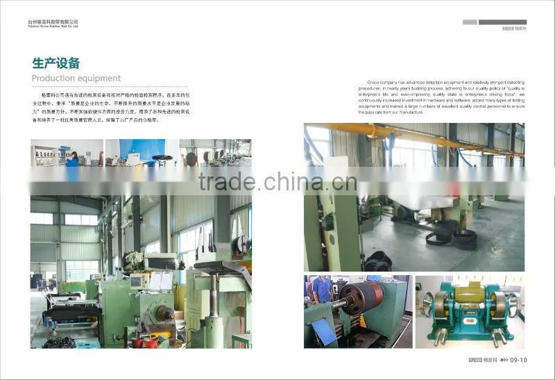 Long working life Rubber Flat v- belt