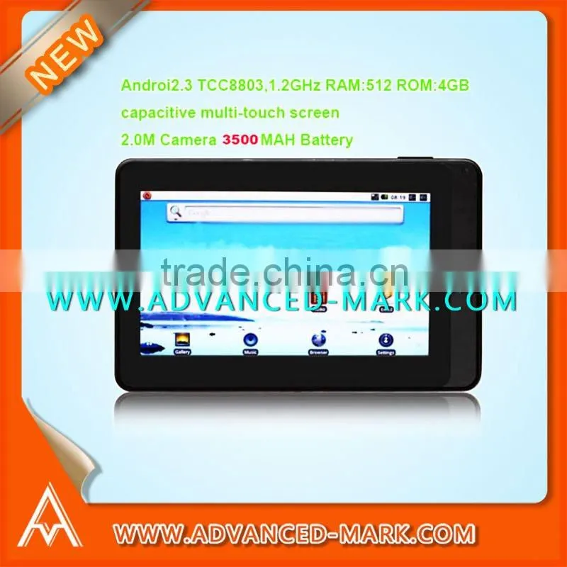 New 7 " android 2.3 Capacitive DHMI 4GB 512 MB Tablet PC