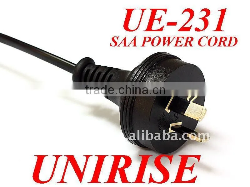 Auetralia transparent on off switch plug power cord