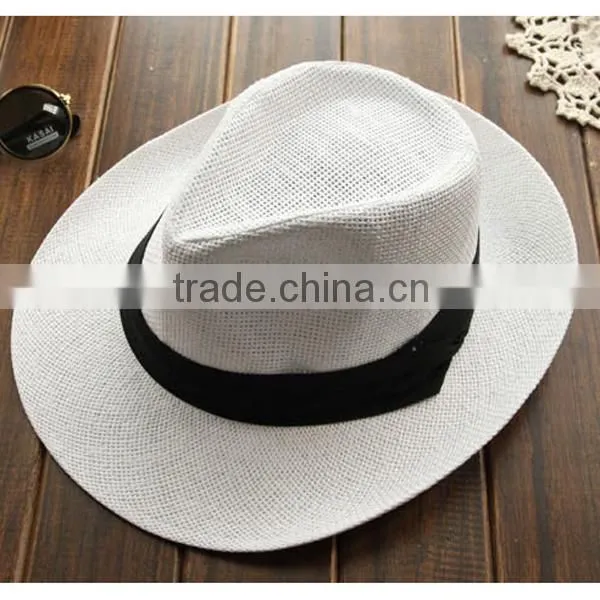 Popular Summer shading straw hat not expensive plain wholesale straw cowboy hats sombrero straw hat wholesale