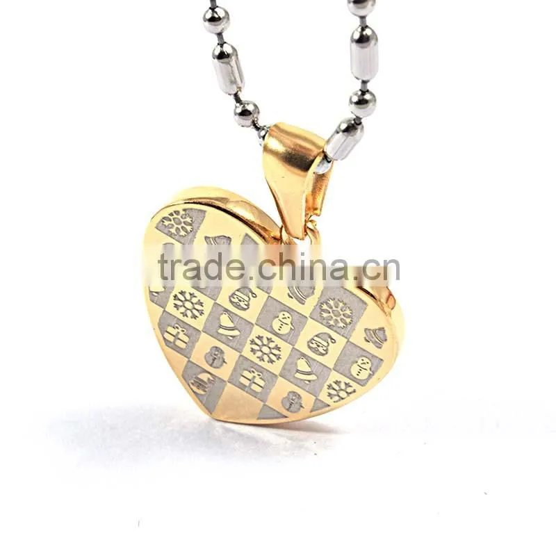 Trending Hot Products 2016 Engravable Stainless Steel Heart Pendant