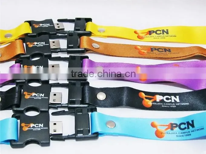 Permanent Upload Service Lanyard Combo Usb Flash Stick 16Gb