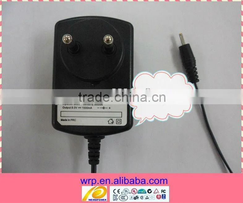 9v ac adapter 1.5A for mid tablet PC