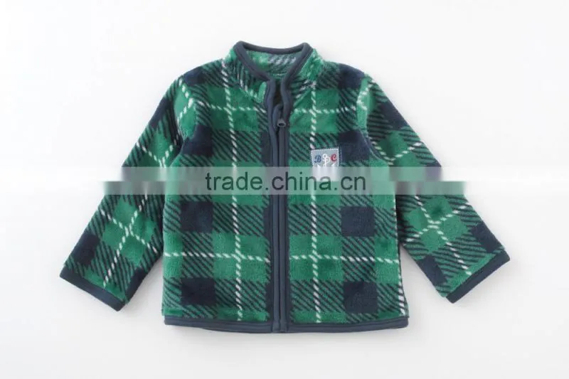 Japanese wholesale products cute stock jackets baby clothes check pattern for winter infant wear children garment kids clothing