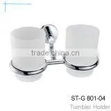 Hot Selling Bathroom Double Prong Robe and Towel Hook, Chrome Solid Brass