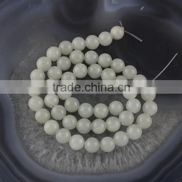 YJ1125-2 Wholesale Dark red Round Dyed Jade Stone Beads for jewelry making