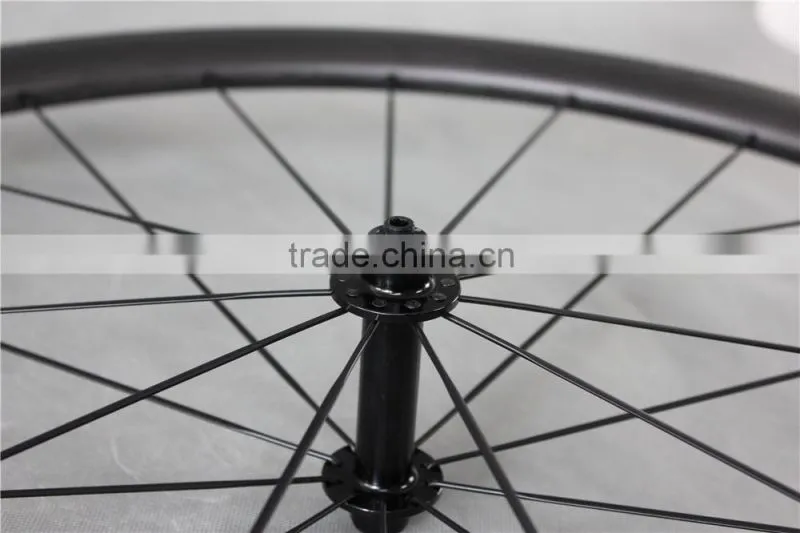 40T powerway hub black tubular carbon road bike carbon wheelset UD Matt carbon wheels W40T