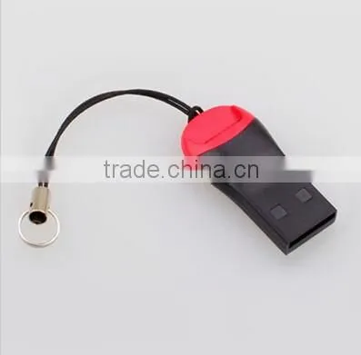 USB 2.0 Mini SD T-Flash TF M 2 Memory Card Reader Support 2GB 4GB 8GB 16GB Promotion