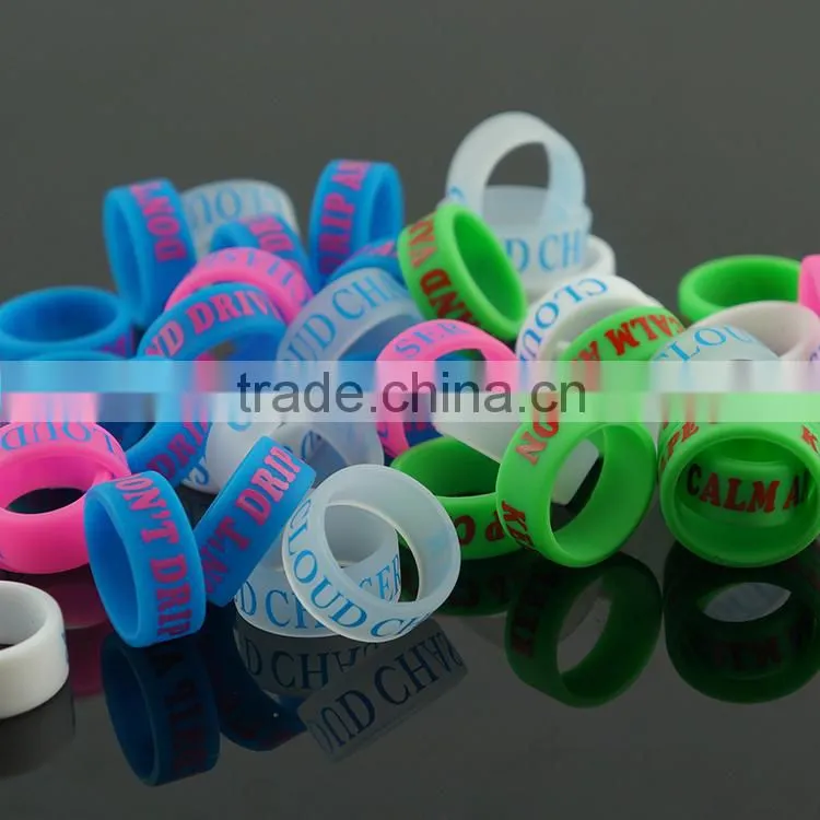 2015 new design Best selling products silicone vape band for eicg atomizer, tank mod, silicone vape band for christmas stocking