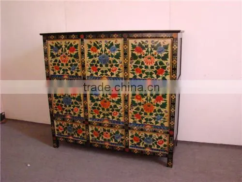 antique tibetan style furniture wood cabinet design