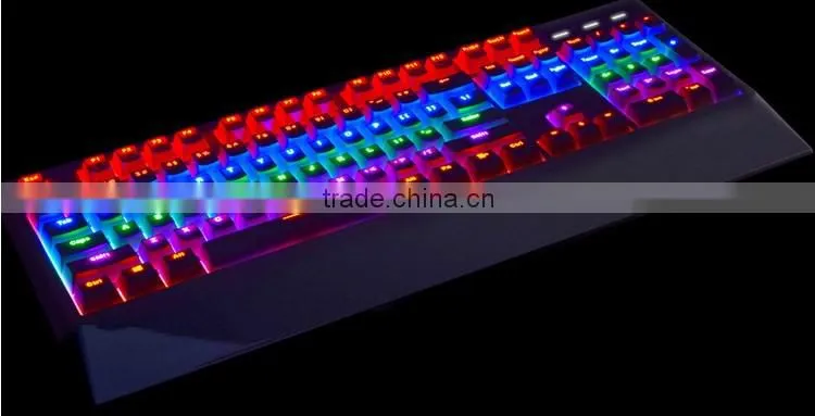 Full size backlight mechanical keyboard with ABS plastic material,game keyboard,adjustable computer keyboard stand