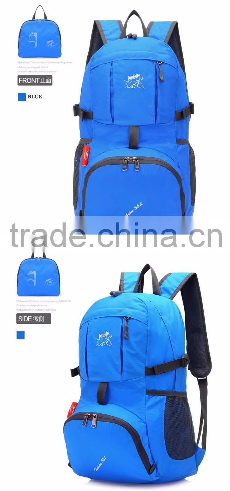 multi function for hiking waterproof backpack with big capacity sport shoulder bag