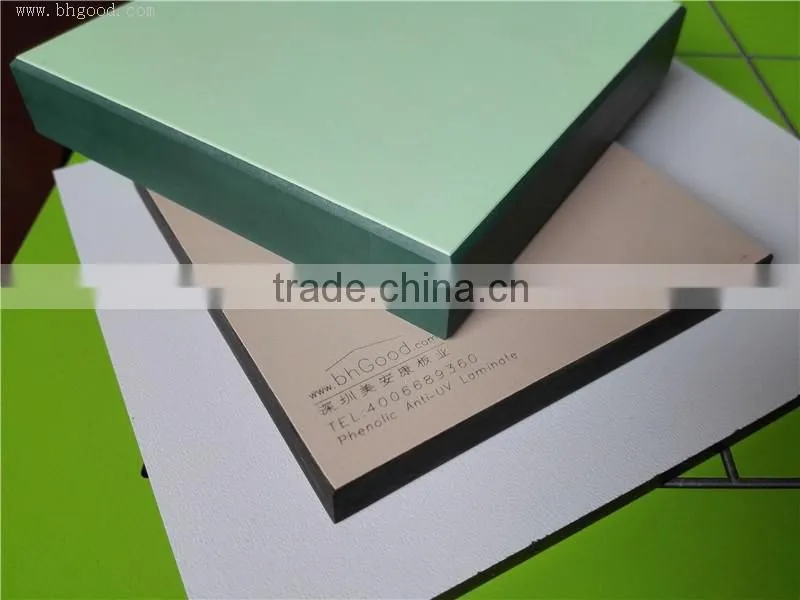 Woodgrain decorative compact laminate hpl fence fence panels