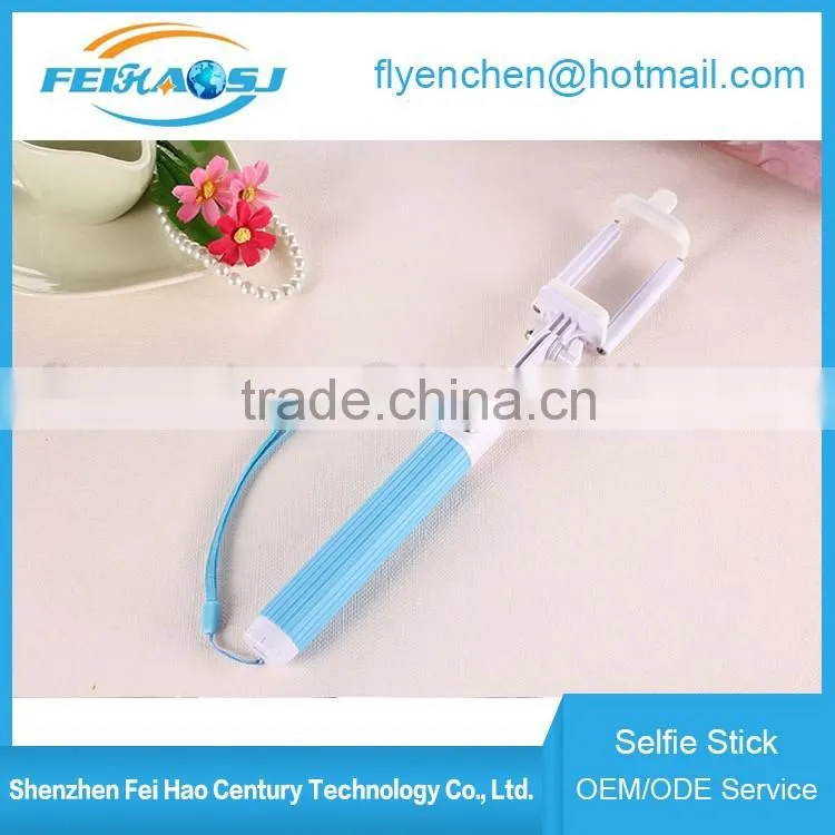 Wholesale High Quality Extendable Wireless Monopod Bluetooth Mini Selfie Stick For Phone