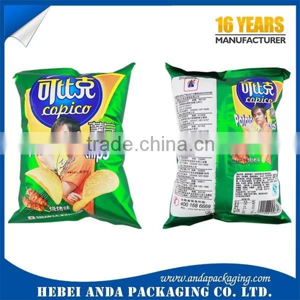 flexible packaging potato chips packaging material/potato chips packaging bag/snack plastic film roll