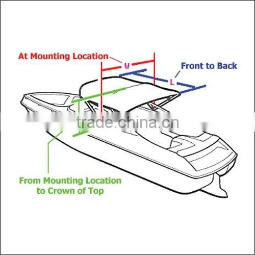 boat pontoon bimini top