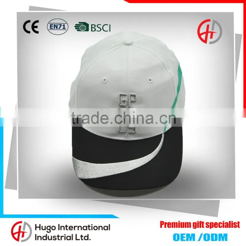 Top Quality Popular Unisex Promotional Custom Silver 3D Embroidery Brimless Monogrammed Baseball Hat