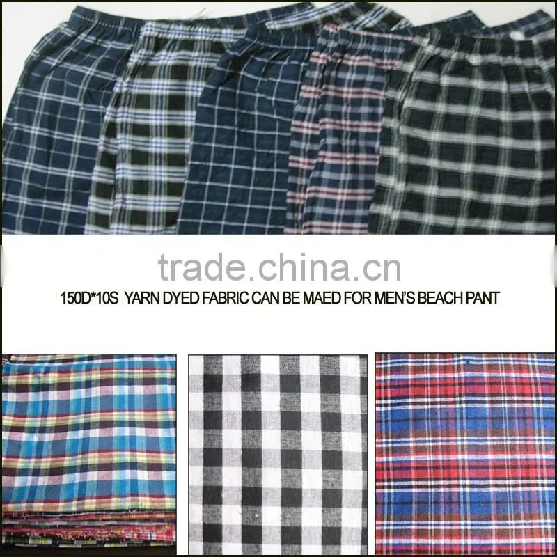 100%Cotton good quality yarn dyed checked fabrics for shirting/pajamas/garment