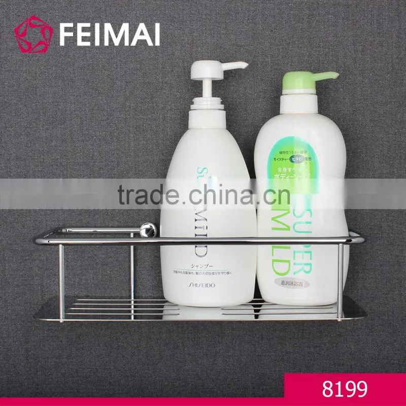 Bathroom Accessories Corner Shelf with Basket Shampoo Storage