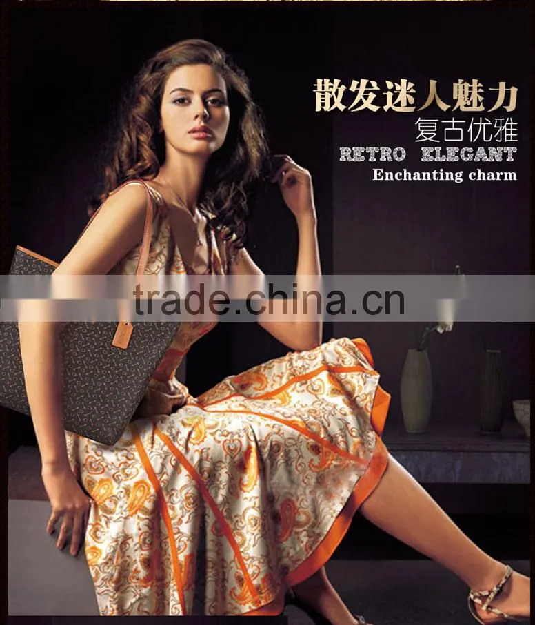 china good Quality Leather Pu Shoulder Hand Bag Women walker tote bag
