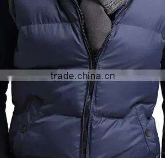 sleeveless winter men plus size down coat