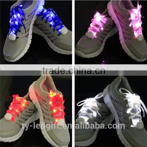 led flash shoe lace nylon nylon shoe lace led lighted