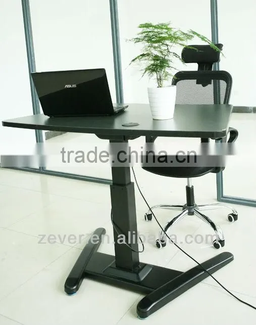 Single foot table leg height adjuster
