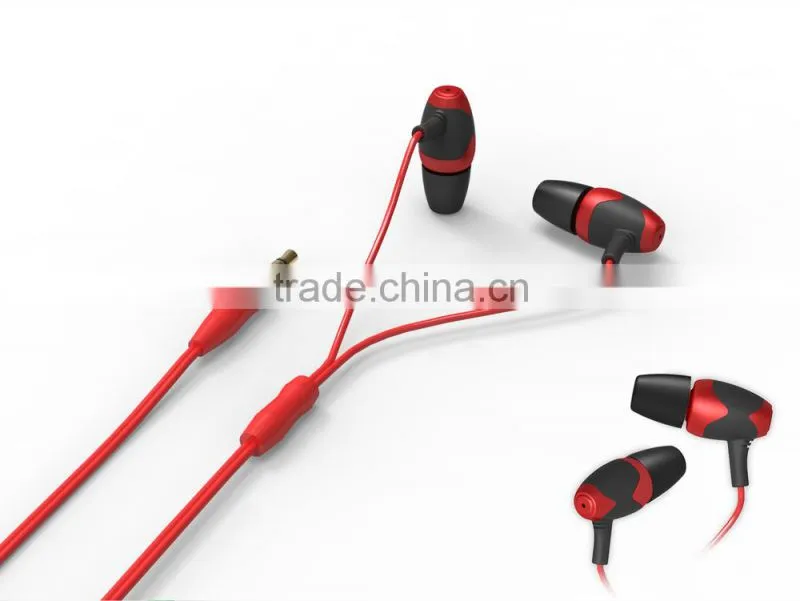 2015 FASHION Colorful High Quality Bullet Shape Earphone Earset Manufacturer