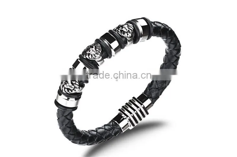 leather bracelet italian leather bracelets for men Classical genuine clasps China Online Shopping